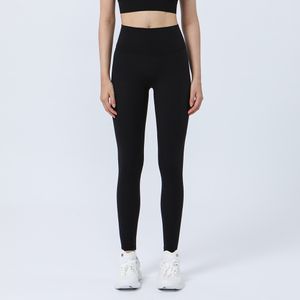 Pantalones de yoga para mujer, pantalones lu nude, mallas de cintura alta de nailon elástico alto, mallas deportivas sexys con realce para correr, ropa deportiva para mujer, talla S-X