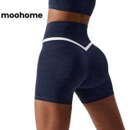 Yoga -shorts voor sportschool Running Mid Taille Dames Training Draag buiten meisjes van buitenmeisjes snel droog