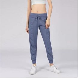 Pantalones de estudio de Yoga para mujer, pantalones deportivos para correr con cordón de secado rápido, pantalones sueltos para correr, baile, gimnasio para niñas, Fitness276K