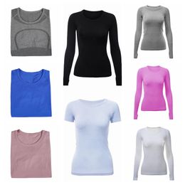 Dames yoga t-shirt lange mouwen dames dames hoog-elastisch ademende rennende korte mouw top snel drogen naadloze sport-cycling gym slijtage jogging fitness kleding