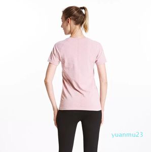 Camiseta de Yoga para mujer, camiseta sin mangas para ejercicio deportivo de secado rápido, camisetas para correr, gimnasio, trotar, 881