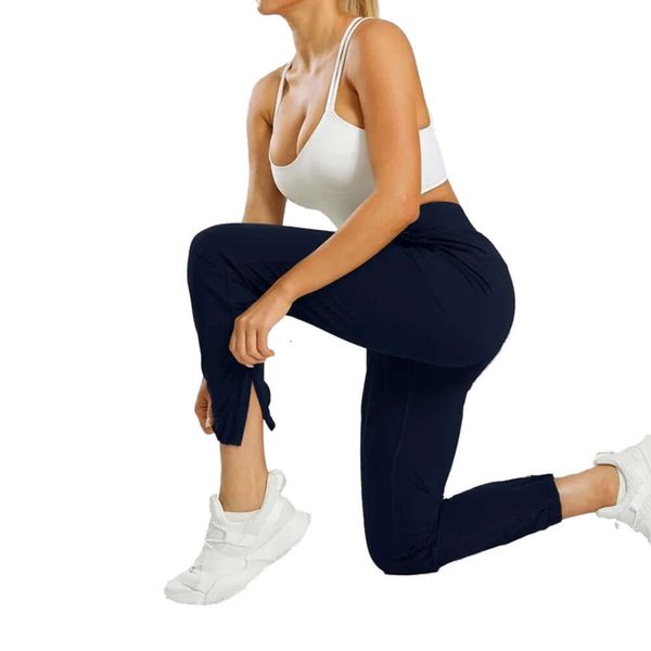Vêtements de Yoga pour femmes et filles, pantalons de Jogging adaptés à l'état, extensibles, taille haute, sangle d'entraînement, pantalons de gymnastique LU03