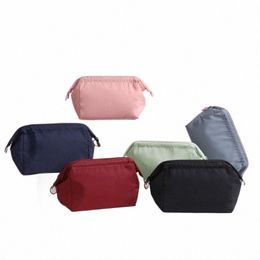 Femmes Zipper Cosmétique Sac Solide Couleur Femme Maquillage Sac Voyage Toilette Beauté Maquillage Sacs Organisateur Bolsos De Maquillaje Voyage C7MZ #