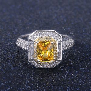 Femmes Zircon diamant Bague Bande Doigt De Mode Bijoux De Luxe Zircon Fiançailles Pierres Précieuses Anneaux pour femme Amant Saint Valentin Cadeau