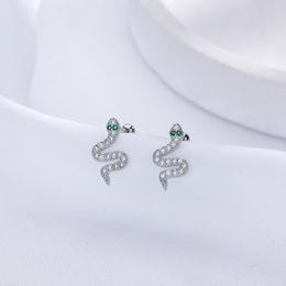 Femmes Zircon Serpent Boucles D'oreilles Mignon Animal Serpent Boucles D'oreilles pour Cadeau Fête Bijoux De Mode