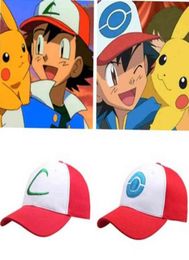 Dames039s anime figuren honkbal petten voor mannen jongen janpan pocket as ketchum cosplay kostuum snapback cap verstelbare trucker hat3751755405