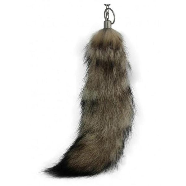 Women039s Bag Charm Tail llavero Long Fox Fur Tail bolso baratija colgante accesorios Furry Charm para bolsos Key Chains250k8587091228Y