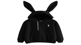 Women039s mignon lapin fille à capuche décontracté mignon sweat-shirt à manches longues pull avec oreilles SXL haut pour femme Sweatershirt SH1909119671463