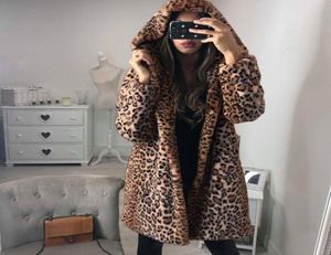 Dames039s fur faux dames plus size luipaard print fauxfur039 gilet lange mouw waastcoat body warmer furry jas jas hoo4561782