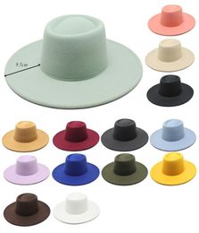 Sombrero de mujer039s sombreros de fieltro Hombres039s otoño invierno fieltro ancho panamá sombreros diseñador moda capilla negra ala de playa rosa damas 26412220