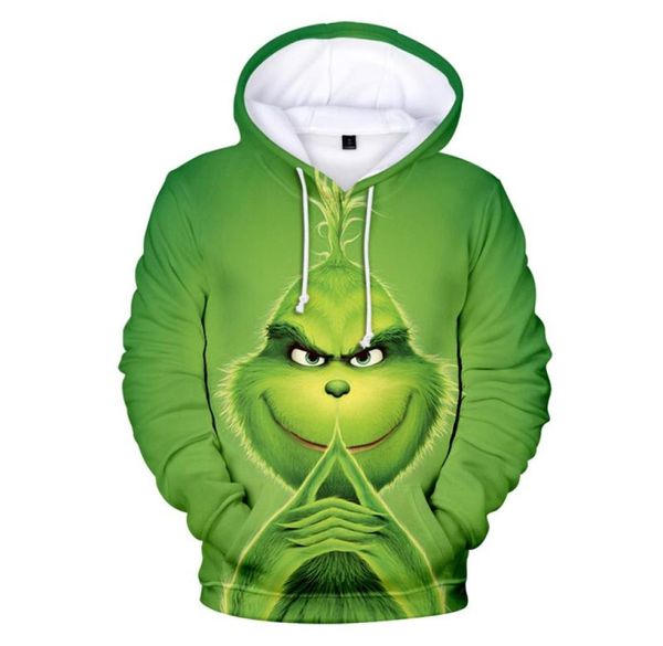 Women039s Sweat-shirts à capuche drôle vert Grinchs cadeau de Noël pour les femmes mari printemps pull grande taille à capuche Sweatshi5760442