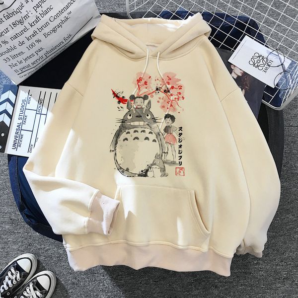 Women039S Situtas SweShirts Mi vecino Totoro Haruku Women Studio Ghibli Kawaii Sweatshirt Miyazaki Hayao Divertido dibujos animados to86417808c02