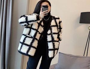 Dames039s jassen dambord lam fleece jas voor vrouwen 2022 nieuwe Koreaanse versie losse en verdikte veelzijdige licht fancy hai133344444