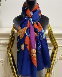 Écharpe longue pour femmes, châle, bonne qualité, 100 laine, matériau, pinte, motif papillon, taille 180cm, 65cm, 5236036