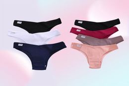 Dames039s slipje 2021 katoen Braziliaanse vrouwen sexy v taille gstring ondergoed vrouwelijk tback underpants mxl lady bikini panty 39794556