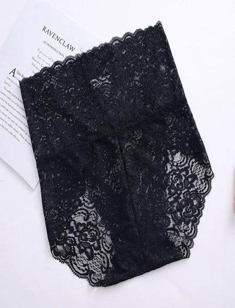 Women039s Bragas Sexy Lace Ladies Cintura alta Caderas Abdomen Algodón Cómodo Transpirable Mujeres Ropa interior suave XXXL TAMAÑO grande 1285944