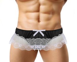 Femmes039S PALIES SEXY MENS SOUS-DES MALES SISSY G GRANDES DE LACE BORS BOWNOT OUVERT BUROU GSTRING TONG CUECA Sous -WoMenwomen6867178