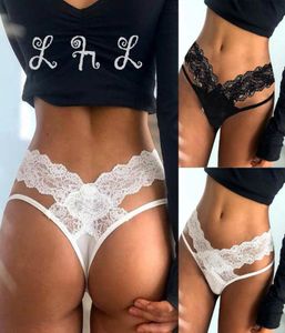 Women039s Slipje Vrouw Sexy Gstring Kant Transparant Bandage Ondergoed Thong Tanga Vrouwelijke T Terug Hol Lage Taille Underpa9329164