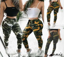 Femmes039s pantalon capris 2021 Fashion Camo Cargo pantalon féminine dames sportifs décontractés Pant militaire Camouflage Camouflage Imprime les femmes7843367