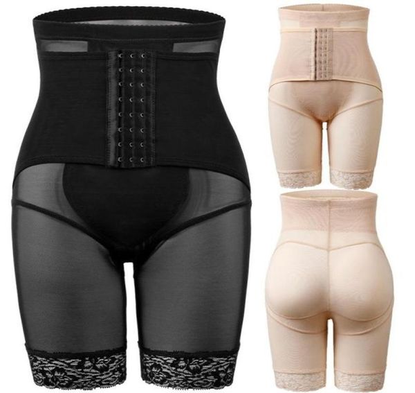 Women039s Shapers femmes Shaper rembourré Lifter BuHips faux gros cul slips culottes Booty Shorts contrôle corps Sexy formateur haut Wai5319056