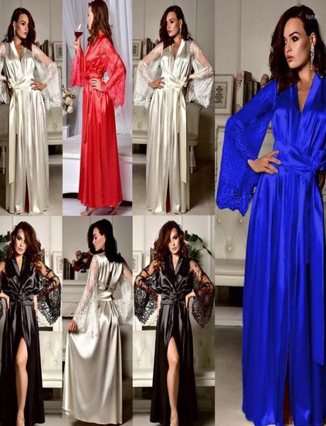 Femmes039s vêtements de nuit 2022 femmes mode sexy lingerie en dentelle robe robe robe pyjamas femme noire de nuit 6143075