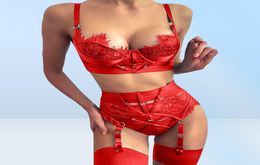 Women039s Sleepwear Woman Sythy Lingerie Set Ladies Eyeleashes Costa de encaje Temptación Pajamas Lenceria Sensual Mujer7205623