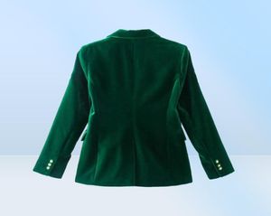 Femmes039S cosit les blazers Femmes Green Velvet Blazer Veste Elegant Coat Femme Slim Fit Bure