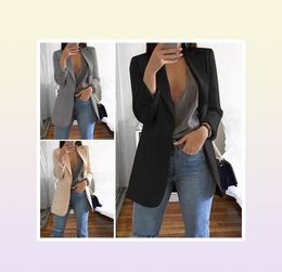 Women039S cosit des blazers femmes slim blazer veste hors de la carrière à manches longues manteau formel manteau occasionnel womens tops6510328