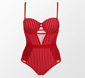 Women039s Swimwear Andzhelika Red One Piece Bathing Fost for Women Sexy Mesh Bodys Bodys Bodys Summer Beach Monokini9542396