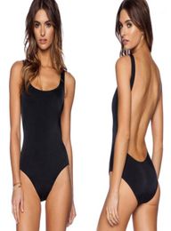 Women039s Swimwear One Piece Swimsuit Biquini Retro Elastic High Cut Low Back Bathing Casual for Women 20223309770