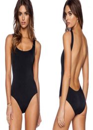 Women039s Swimwear One Piece Swimsuit Biquini Retro Elastic High Cut Low Back Bathing Casual for Women 20223624355