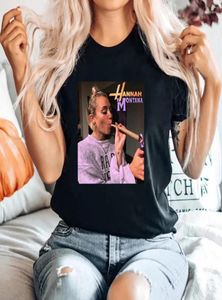Women039s T-shirts Ethan Peters Hannah Montana Chemise Hipster Streetwear Femmes Vêtements Mode Tendance Hauts À Manches Courtes Ropa Hombr3706392