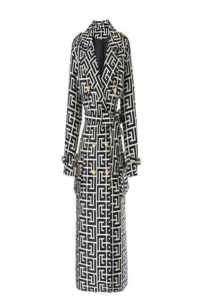 Femmes039s Trench Coats Fashion Coat Robe Femme 2022 Spring Autumn Windbreaker Femme Plus taille 4xl Black Blanc Blazer Vin8885266