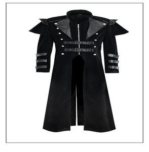 Dames039S Trench Coats Punk Rave Men039S Gothic Killer Caped Overcoat Y6543682939