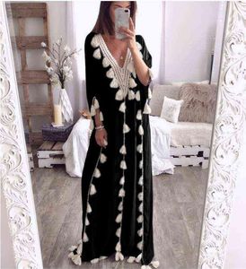 Dames039s tweedelig broek 2022 Arabisch Islamitische Dubai Kaftan Abaya Midden -Oosterse moslim Marokkaanse jurk Indonesia Turkije Elegant 6533975
