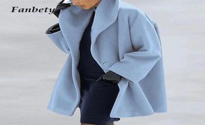 Dames039S wol blends dames mode hooded lang vest -jas herfst winter vaste mouw jas casual warme pocket single but9445281