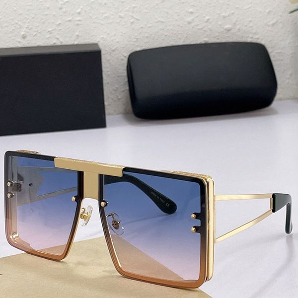 Gafas de sol de diseño 4505 para hombre o para mujer, gafas de montura grande, tendencia clásica, lentes de color degradado, gafas para mujer, conducción, vacaciones, protección ocular UV400, caja de cinturón.