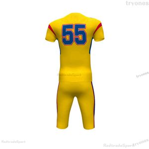 Vergelijk met vergelijkbare items Mens Dames Kids Custom Football Jerseys Personaliseer naamnummer zwart wit groen blauw gestikt shirts Jersey S-XXXL B58