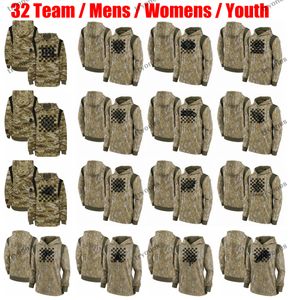 Hombres Camo 2021 Salute To Service Therma Performance Sudadera con capucha Mujeres jóvenes Chase Young Tom Brady Russell Wilson Kittle Barkley Kamara Hurts Rodgers Fields