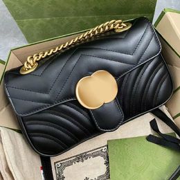 Femmes 3 tailles Marmont cross body Sacs mens Designer Mini chaîne petit sac fourre-tout luxe en cuir véritable rabat embrayage caméra sac dame sacs à main bandoulière bagages Sacs