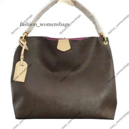 Bolso de mano para mujer 5A 1: 1, bolso de diseñador, bolsos M43704 Hobo, bolso de mano grande, capacidad de cuero real, bolso de hombro elegante, bolsos de mujer, Totes, bolsos GRACEFUL