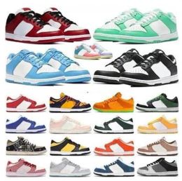 Dames en heren designer schoenen laag wit zwart panda roos fluistering qs argon grijze mist roze schuim vintage marine Valentijnsdag paasmannen vrouwen casual sneakers