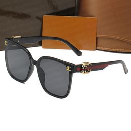 Heren Dames Designer Bolle zonnebril ggity zonnebril GG Zonnebril 1137 Zonnebril Vierkant Mode Gouden Frame Glazen Lens Brillen Voor Man Vrouw Met Doos