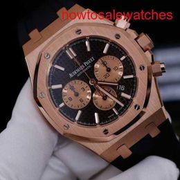 Womens AP Wrist Watch Epic Royal Oak Series 26331or Mens 18K Rose Gold Automatic mécanical Swiss Watch Luxury avec diamètre 41 mm