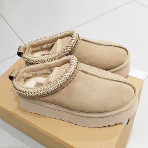 Dames Australië designer laarzen tasman Tazz schapenvacht Shearling platform Slippers winterschoenen Classic Ultra Mini sneeuwlaarzen Suede Wool enkellaarsjes