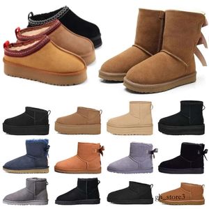 Boots de la plate-forme pour femmes australie femme Tazz Slippers Tasman Slides Australie Fur Ultra Mini Snow Boot Boties Winter Snowy TAZ TAZ CHAPELLES BOOTES 941