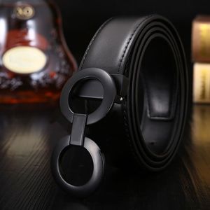 Ceinture pour femme noir marron ceintures pour hommes accessoires de luxe boucle lisse cinture cadeau de saint valentin classique double face multi options larges ceintures de créateurs