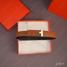 Cinto feminino reversível de alta qualidade fivela moda ceinture ouro prata fivela cinto fino marca carta cinto 15 opções com embalagem de caixa