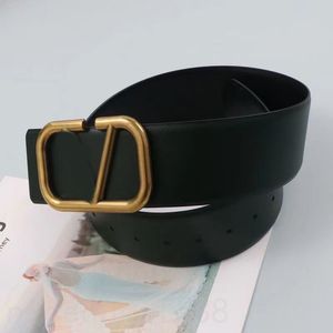 Damesriemen v luxe riem voor mannen ontwerper 7cm oversized brede retro gesp cinturon vergulde borwn riem jurken taille ornament luxe eenvoudige ga08 B23