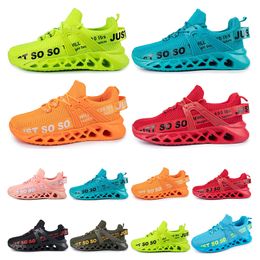 Big Sweetable Taille respirant Toile de mode Gai chaussures confortables Bule Green Casual Mens Trainers Sports Sneakers A25 737 WO 4114761